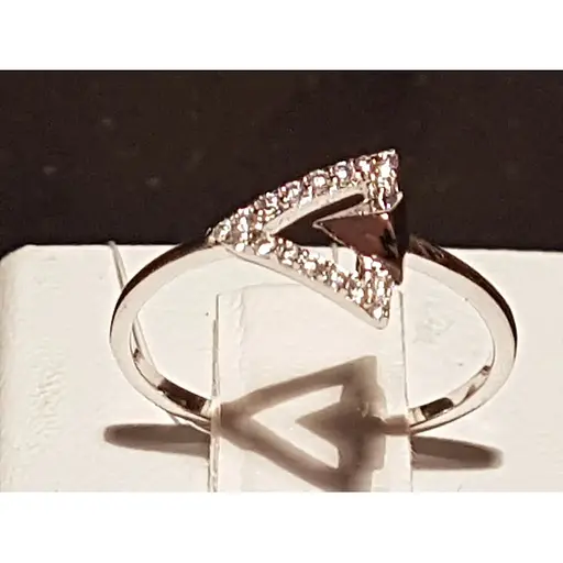 Срібне кільце Qvaliz з фіанітами. 901-00874 16 - фото 3