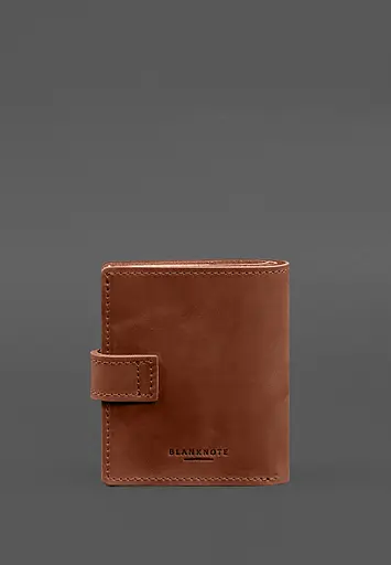 Кожаная обложка-портмоне для удостоверения офицера ГНСУ 11.2 светло-коричневая Crazy Horse - фото 6