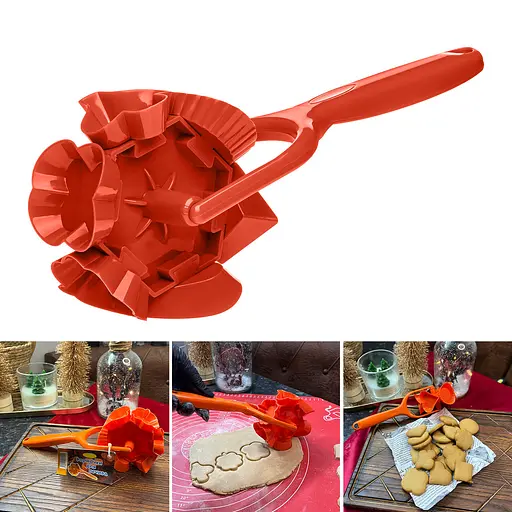 Валик нож-формочки для вырезания печенья 25 см. Kitchette Оранжевый 84878 - фото 2