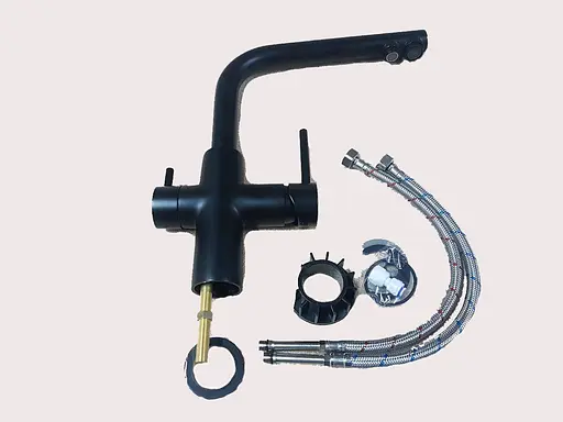 Смеситель для кухни с подключением питьевой воды Imprese Daicy 55009B-F Черный - фото 2