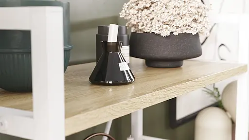 Етажерка 4/60 Ferrum-decor Серії Коннект 120x60x28 білий ДСП Дуб Сонома 16мм (FRD-104245) - фото 4