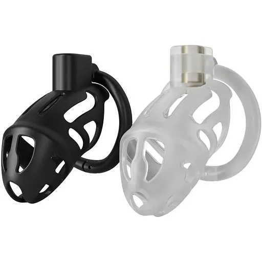 Клетка для пениса Lockink Sevanda Plastic Penis Chastity Cage - Black - фото 9