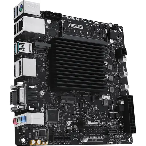 Материнская плата Asus Prime N100I-D D4-CSM CPU Intel N100 Quad-Core 2.0GHz 1xDDR4 SO-DIMM D-Sub HDMI DP Com mITX - фото 2