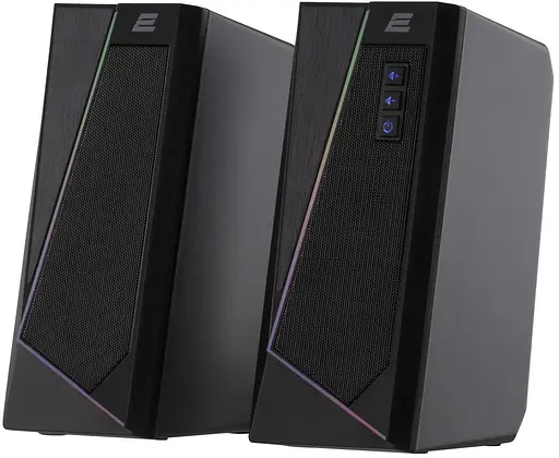 Акустическая система 2E 2.0 PCS233 RGB USB Black (2E-PCS233BK) - фото 1