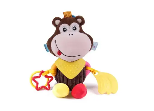 Дитяча підвіска на коляску D25447 з прорізувачем Мавпочка