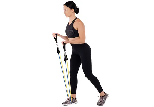 Набір гумових джгутів-еспандерів EasyFit Бубновського для фітнесу та реабілітації з 5 шт. (EF-6333) - фото 7