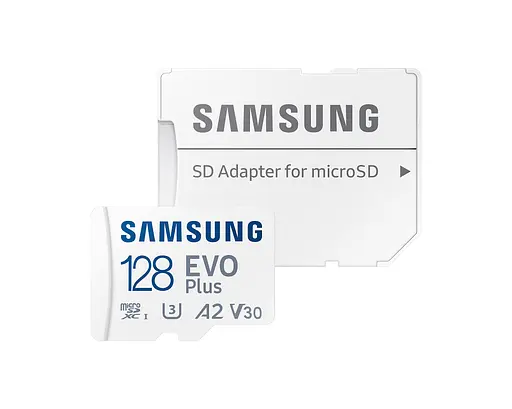 Samsung Мапа пам'яті microSD 128GB C10 UHS-I R130MB/s Evo Plus + SD - фото 1