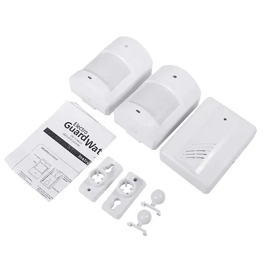 Беспроводной дверной звонок с 2-мя датчиками движения - оповещатель Leshp DD1407-2 (100721) - фото 6