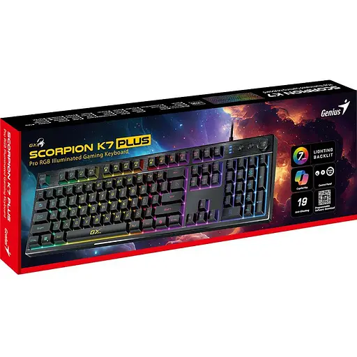Клавіатура Genius Scorpion K7 Plus USB UA Black (31310056404) [113015] - фото 4