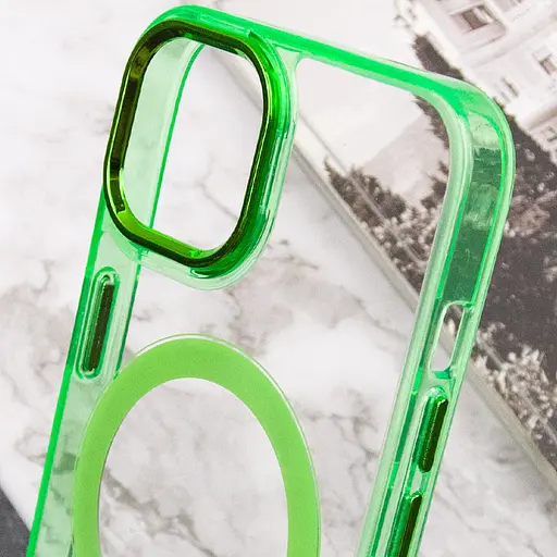 Чохол Epik TPU Iris with MagSafe для Apple iPhone 14, 6.1 Салатовий - фото 7