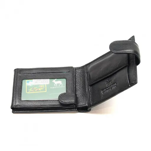 Мужской кожаный портмоне Marco Coverna 12.5х10х2.5 см acs0026390 - фото 2