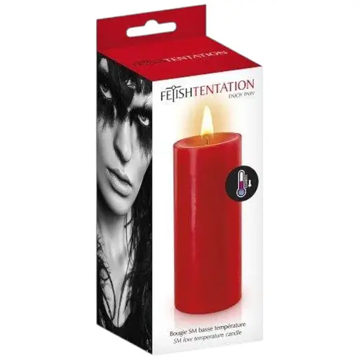 БДСМ-свічка низькотемпературна Fetish Tentation SM Low Temperature Candle Red