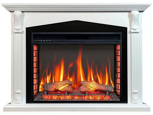 Каминокомплект ArtiFlame PRAGA AF33 БЕЛЫЙ БЬЯНКО