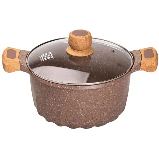 Набор посуды MGC 6 предметов с антипригарным покрытием 1,9/3/3,2/5,3 л, кофейный MGC HP-4-401CO - фото 4