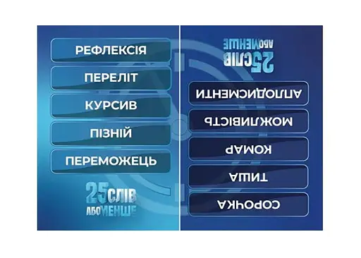 Настольная игра Gamesly 25 слов или меньше (укр.) (ВР_25) - фото 6