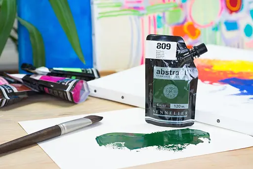 Акрилова фарба Sennelier Abstract, 120 мл, Зелений Хукера (Hooker`s Green) - фото 3