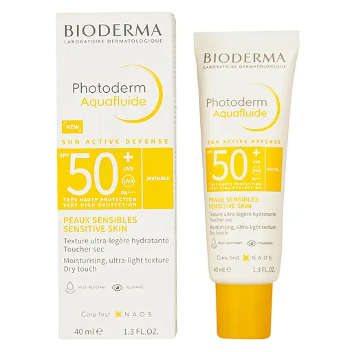Солнцезащитный флюид для лица Bioderma Photoderm Aquafluid SPF50+ 40 мл - фото 1