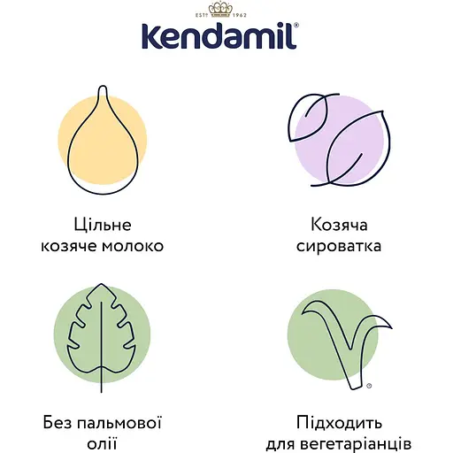 Суха суміш Kendamil Goat 1 на козячому молоці 0-6 міс. 1.6 кг (2 шт. х 800 г) - фото 4