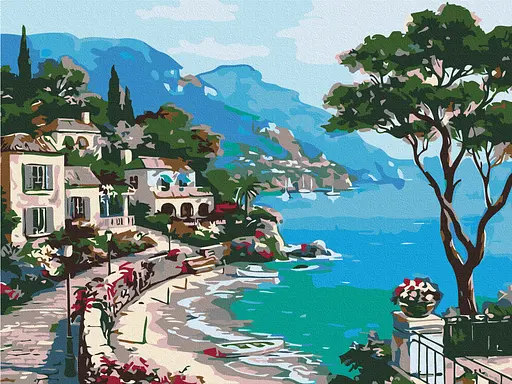 Картина за номерами на підрамнику Brushme Італійська набережна