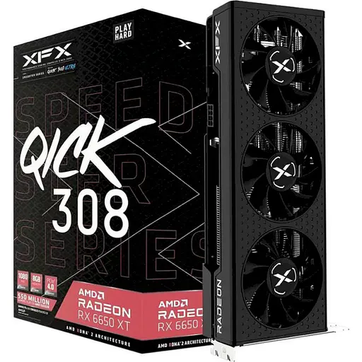 Відеокарта XFX AMD Radeon RX 6650 XT Speedster QICK 308 (RX-665X8LUDY) (GDDR6, 128 bit, PCI-E v4.0 x8) Б/в - фото 8