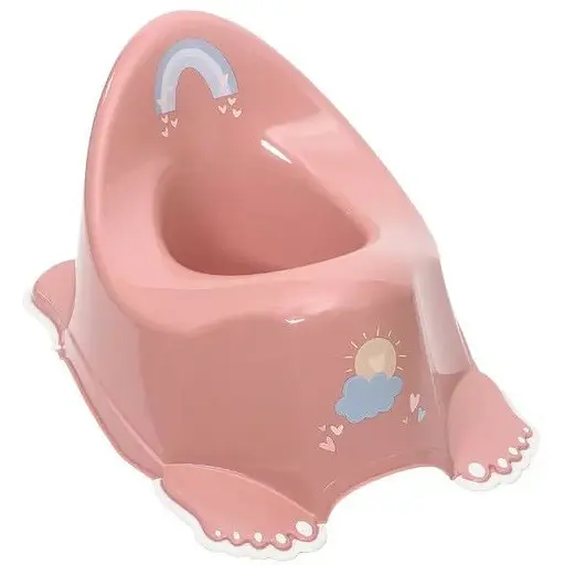 Антискользящий детский горшок с музыкой Tega Baby Meteo pink - фото 1
