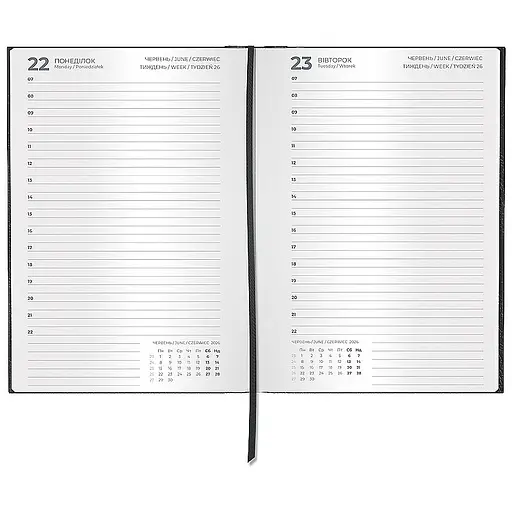 Дневник Axent Classic Style 2026 черный 145 х 210 мм (8840-26-1-A) - фото 3