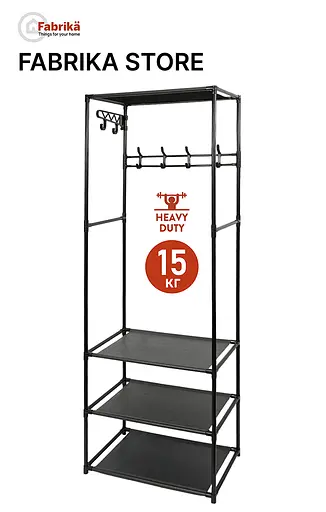 Вішалка для одягу с полицями FABRIKA STORE - фото 10