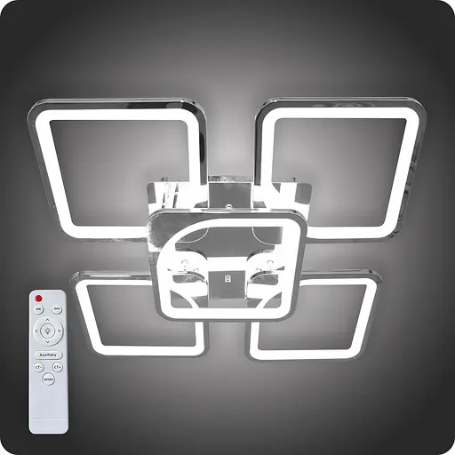 Люстра світлодіодна 517 Dlight з пультом 115Вт Хром (01778) - фото 1