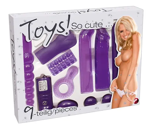 Набор секс-игрушек You2Toys So Cute 9 шт. фиолетовый - фото 12