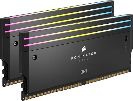Оперативная память Corsair 32GB (2x16GB) DDR5 7200MHz Dominator Titanium RGB (CMP32GX5M2X7200C34) - фото 3