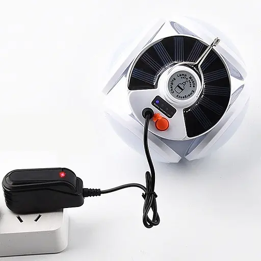 Кемпінговий ліхтар-лампа Bailong BL 2029-1 акумуляторна із сонячною батереєю підвісна, вулична 5 Вт - фото 3