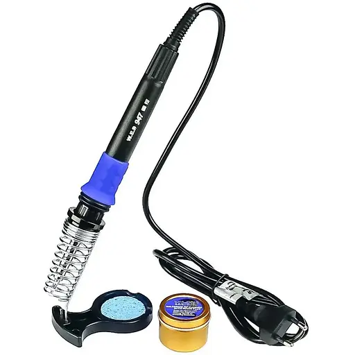 Паяльник WEP 947-VII с подставкой, жалом 900M, выключателем, рег. t 220-480 гр C, индикатором работы (60W, 220V) - фото 3