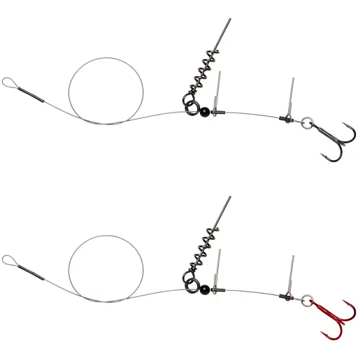 Оснастка Savage Gear Linethru Corkscrew Rig #2 30cm 22kg (2 шт/уп.) - фото 1