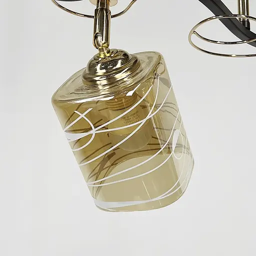 Коричневая люстра на 2 плафона с регулировкой в ​​корпусе 46 см Ст. 7182/2A CF+FGD | Line F - фото 3