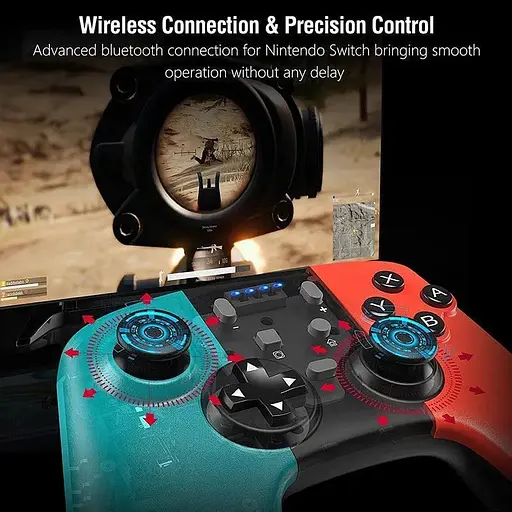 Геймпад Gamory Wireless Pro Game Controller для Nintendo Switch Dual Shock Gyro 8581 - фото 2