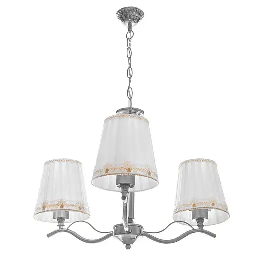 Люстра підвісна Brille прованс з абажуром E27 60W CH (BKL-656S/3)