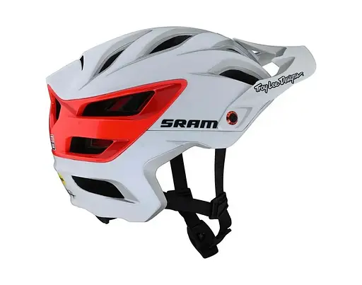 Велошлем Troy Lee Designs A3 Mips Helmet Sram White/Red XS/S (1106-150486001) - фото 4