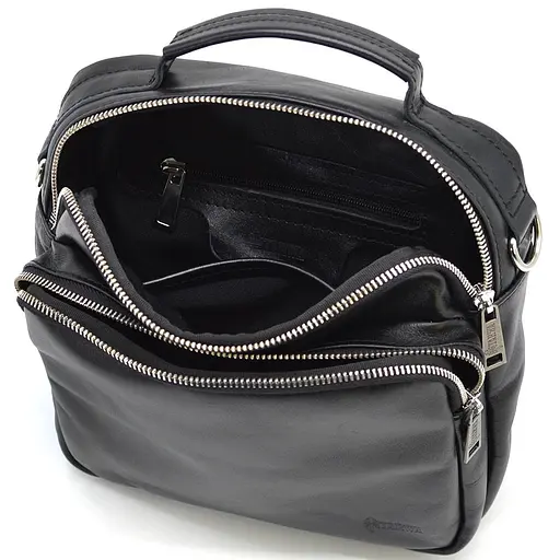 Чоловіча шкіряна сумка через плече TARWA 24х26х9 см sum0025334 - фото 5