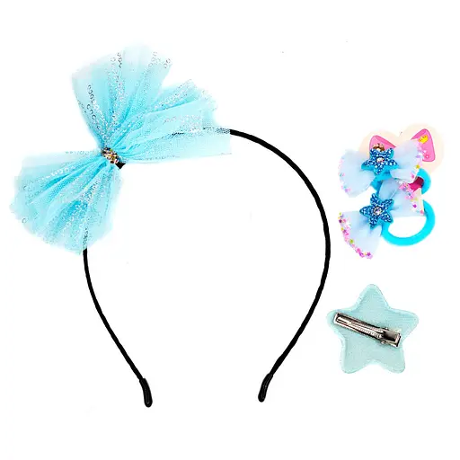 Дитячий набір "Принцеса" 0105-036-2 обруч, резинка, затискач - фото 2