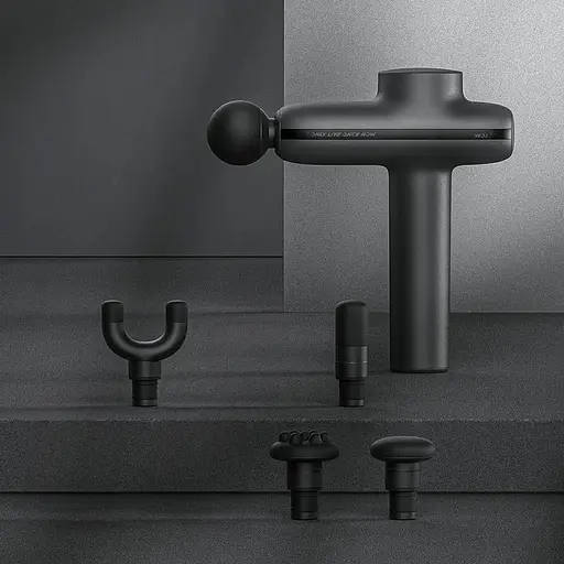 Ударний масажер для тіла Xiaomi Wolonow Massage Gun Pro (FGPRO-55) 4 насадки - фото 4