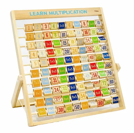 Дерев'яна гра Вивчаємо множення Viga Toys 50036 Набір для навчання - фото 1