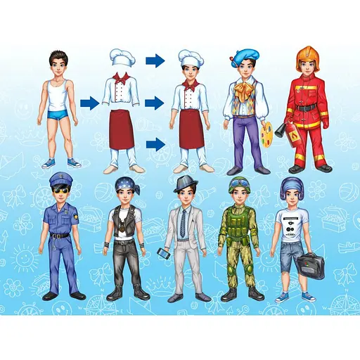 Гра на магнітах «Обери професію. Тарас »800200 - фото 3