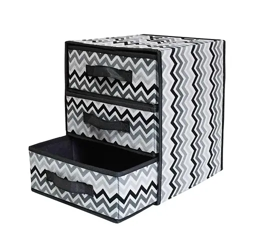 Органайзер Handy Home Zigzag з трьома висувними ящиками, 36х30х30 см (ZSH-07) - фото 2