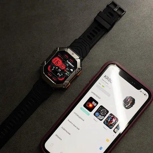 Часы Smart Racer K+ Black с компасом - фото 10