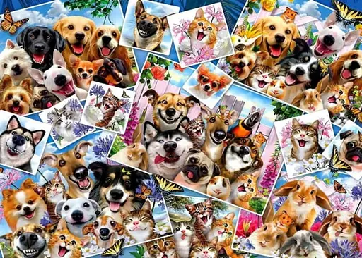 Пазл Anatolian Селфи животных коллаж 2000 эл. (3947) - фото 2