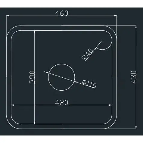 Комплект чорної кухонної мийки та змішувача Nett з нержавіючої сталі NB-4643 - фото 9