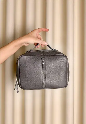 Жіноча шкіряна сумка Avenue графіт флотар - фото 6