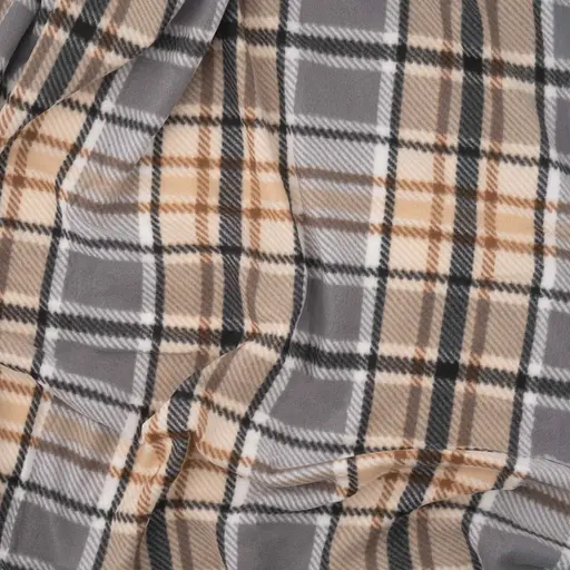 Плед Ardesto Fleece 130x160 см клеточка серый (ART0721PB) - фото 5