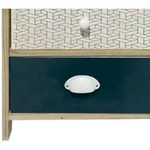 Комод деревянный Chomik Hans на 4 ящика изумрудный - фото 7