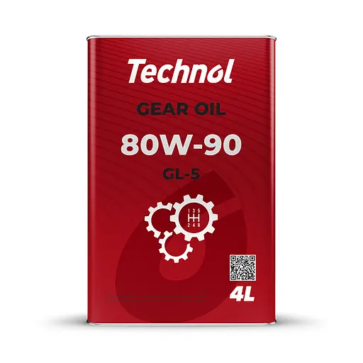 Трансмісійне масло Technol Gear Oil 80W-90 GL-5, 4л(TL90687)